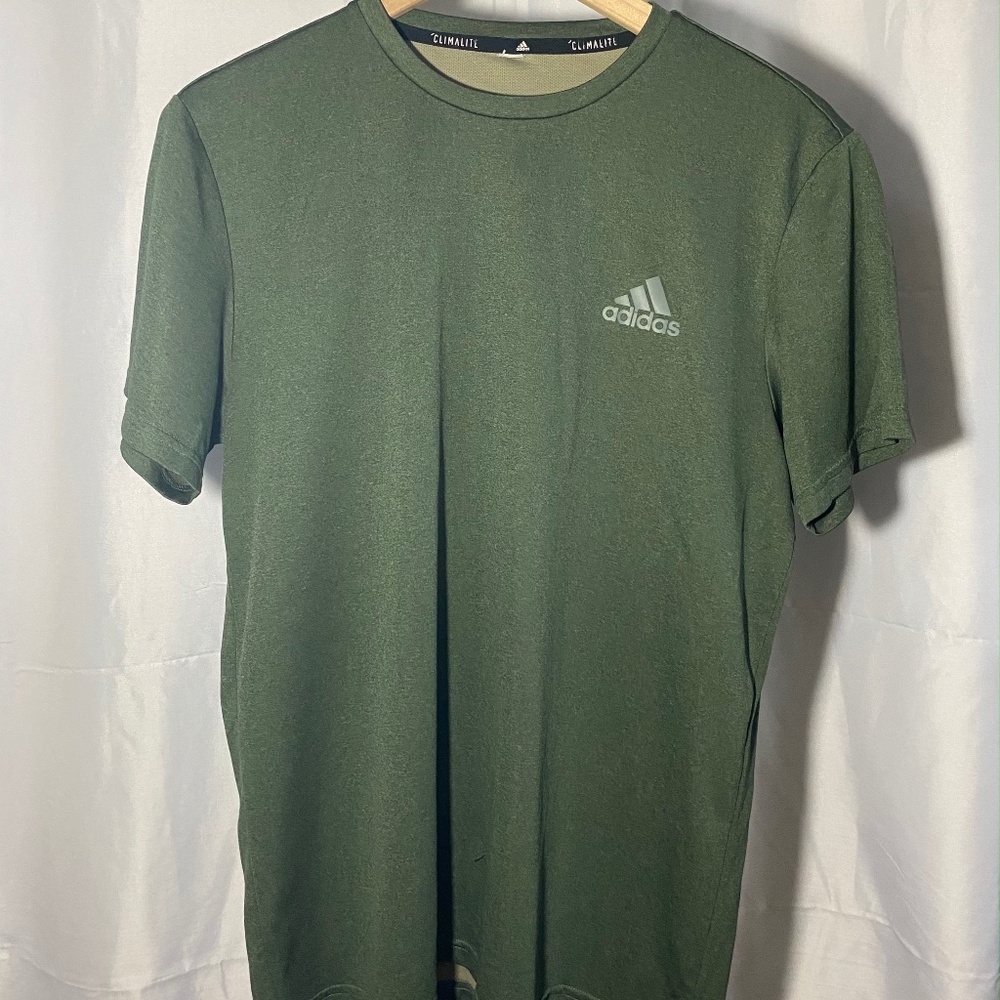 adidas Climalite Tee Small Forest Green